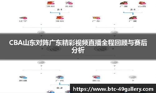 CBA山东对阵广东精彩视频直播全程回顾与赛后分析